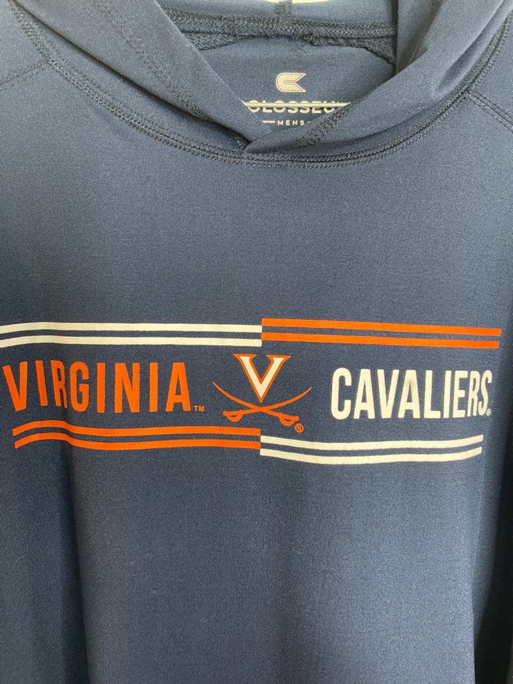 Virginia Cavaliers Men's Navy Performance Hoodie Shirt